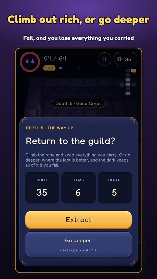The choice to extract or go deeper