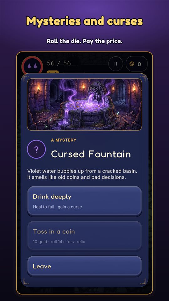 A mystery: the Cursed Fountain